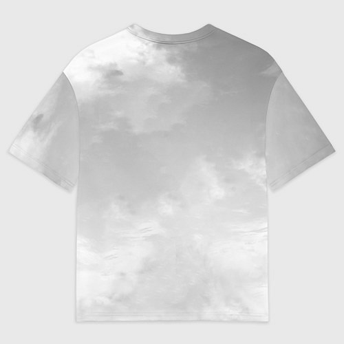 Мужская футболка оверсайз Фрирен провожающая в последний путь - чб / 3D-принт – фото 2