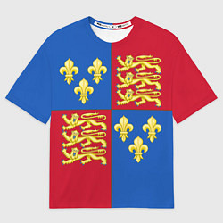 Мужская футболка оверсайз Рыцарское сюрко Ричарда Львиное Сердце