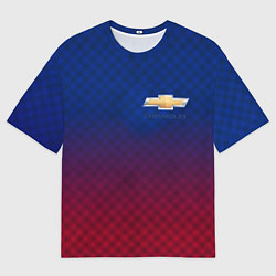 Мужская футболка оверсайз Chevrolet carbon gradient