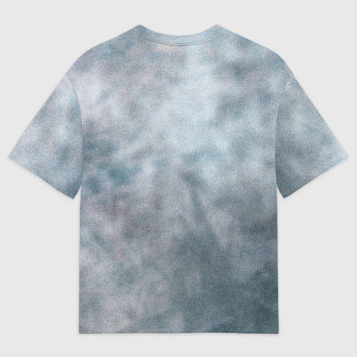 Мужская футболка оверсайз Стальной дикий кабан на сером фоне / 3D-принт – фото 2