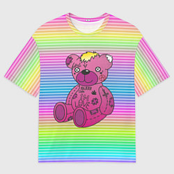 Футболка оверсайз мужская Медвежонок Лил Пип, цвет: 3D-принт