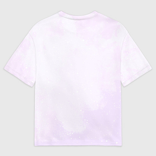 Мужская футболка оверсайз Милый фиолетовый дракон / 3D-принт – фото 2