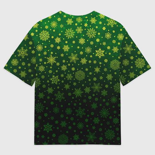 Мужская футболка оверсайз Пицца-ёлка / 3D-принт – фото 2