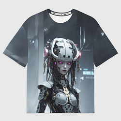 Футболка оверсайз мужская Кукла-андроид, цвет: 3D-принт