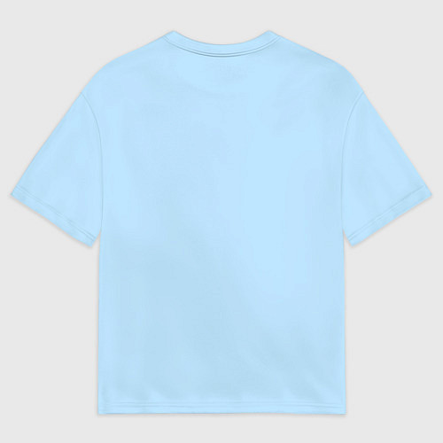 Мужская футболка оверсайз Капибара большими буквами / 3D-принт – фото 2