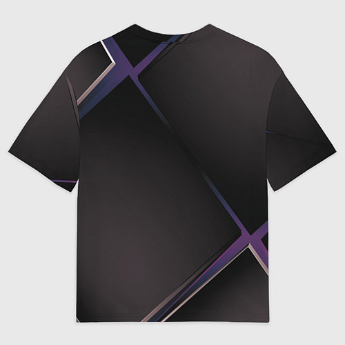 Мужская футболка оверсайз Лини в ромбе / 3D-принт – фото 2