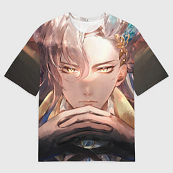 Футболка оверсайз мужская Genshin Impact Нёвиллет, цвет: 3D-принт