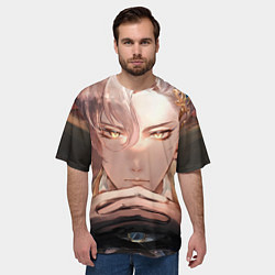 Футболка оверсайз мужская Genshin Impact Нёвиллет, цвет: 3D-принт — фото 2