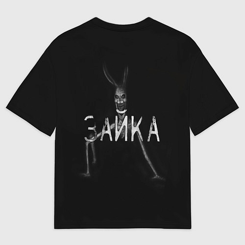 Мужская футболка оверсайз Ужасный зайка / 3D-принт – фото 2