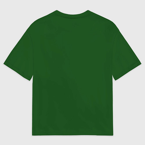 Мужская футболка оверсайз Пряничный человечек желает счастливого рождества / 3D-принт – фото 2