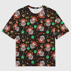 Мужская футболка оверсайз Клоуны