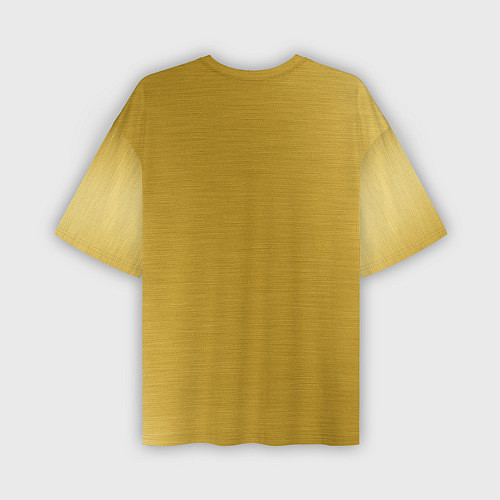 Мужская футболка оверсайз Дракон на золоте / 3D-принт – фото 2