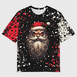 Футболка оверсайз мужская Evil Santa Claus, цвет: 3D-принт