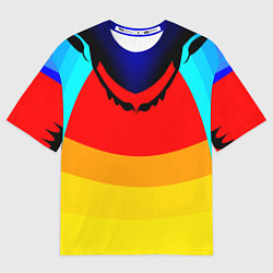 Футболка оверсайз мужская Цветные фигуры, цвет: 3D-принт