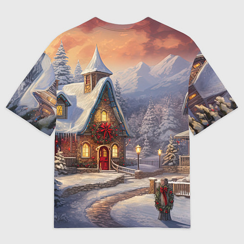 Мужская футболка оверсайз Дракоша 2024 новогодний символ года / 3D-принт – фото 2