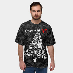 Футболка оверсайз мужская Кошмар перед рождеством, цвет: 3D-принт — фото 2