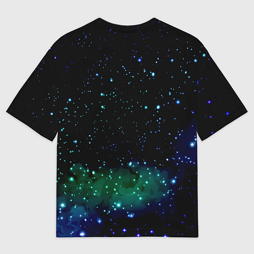 Мужская футболка оверсайз Сейлор Мун - космос / 3D-принт – фото 2