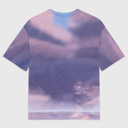 Мужская футболка оверсайз Унесенные призраками- дракон и девочка / 3D-принт – фото 2