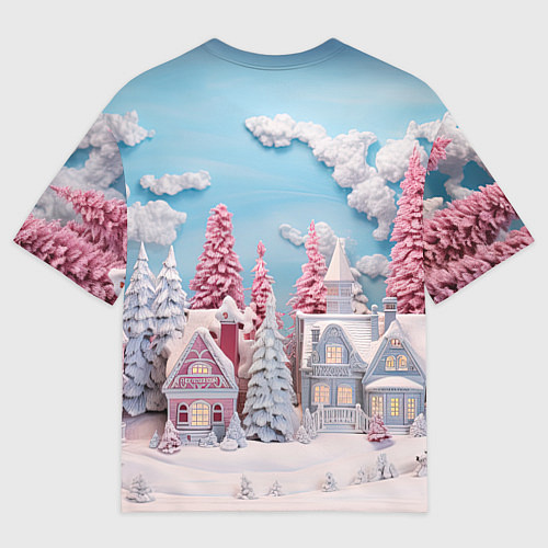 Мужская футболка оверсайз Новый год 2024 символ года дракон / 3D-принт – фото 2