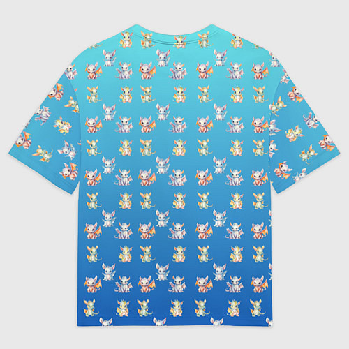 Мужская футболка оверсайз Самый милый дракон / 3D-принт – фото 2