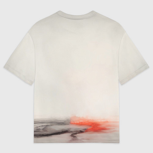 Мужская футболка оверсайз Сердце города / 3D-принт – фото 2