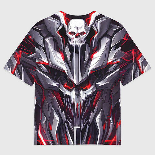 Мужская футболка оверсайз Адская кибер броня / 3D-принт – фото 2