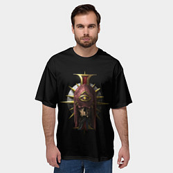 Футболка оверсайз мужская Вархаммер - Навигатор эзотерический, цвет: 3D-принт — фото 2