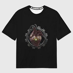 Футболка оверсайз мужская Сердце механикус стимпанк, цвет: 3D-принт
