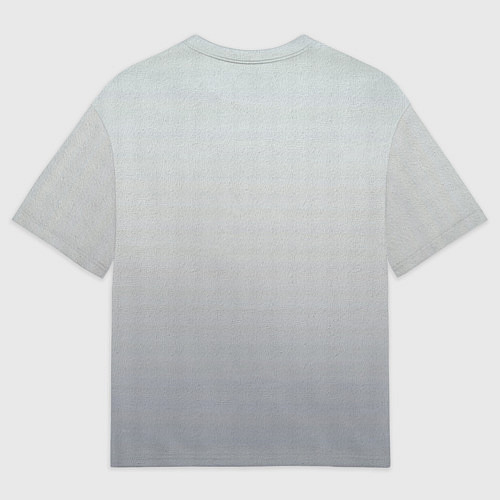 Мужская футболка оверсайз Голова льва в цветах на холсте / 3D-принт – фото 2