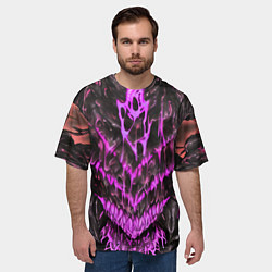 Футболка оверсайз мужская Pink slime, цвет: 3D-принт — фото 2