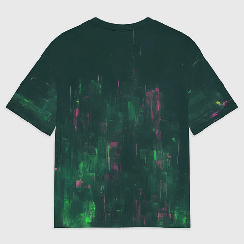 Мужская футболка оверсайз Сутулый киборг / 3D-принт – фото 2