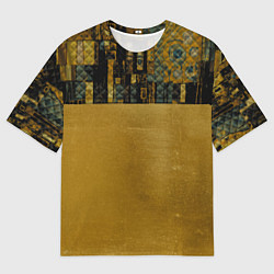 Мужская футболка оверсайз Стёжка: золото Климта