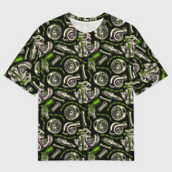 Мужская футболка оверсайз Автозапчасти