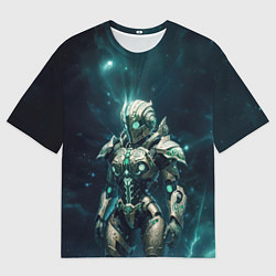 Футболка оверсайз мужская Андроид в космосе, цвет: 3D-принт