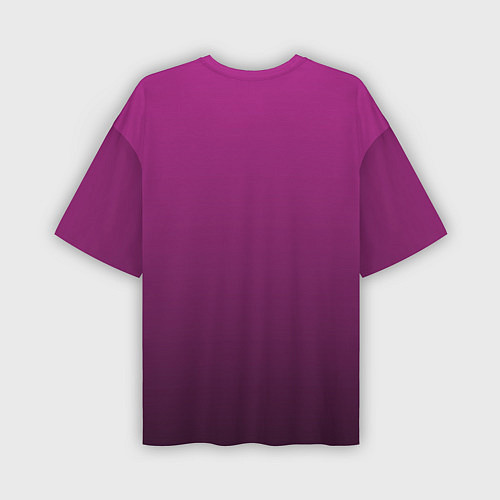 Мужская футболка оверсайз Вишневый и черный градиент / 3D-принт – фото 2