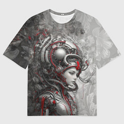 Мужская футболка оверсайз Кибернетический андроид