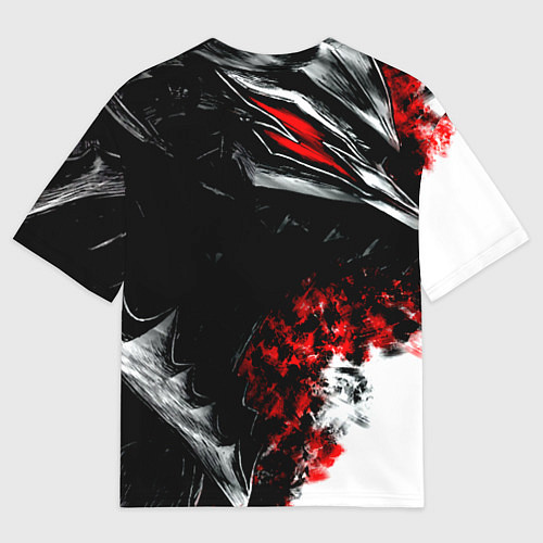 Мужская футболка оверсайз Berserk anime logo / 3D-принт – фото 2