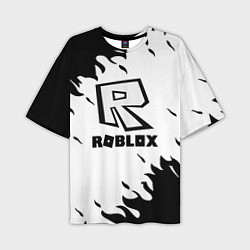 Мужская футболка оверсайз Roblox fire games