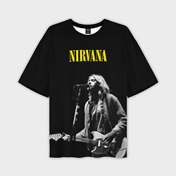 Футболка оверсайз мужская Группа Nirvana Курт Кобейн, цвет: 3D-принт