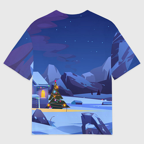 Мужская футболка оверсайз Забавный красный дракон 2024 / 3D-принт – фото 2