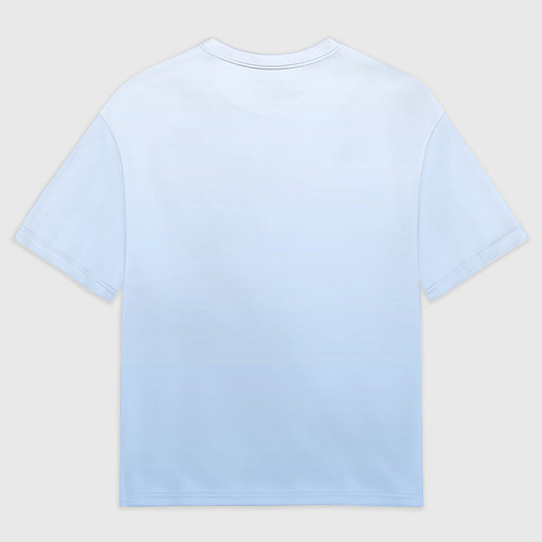 Мужская футболка оверсайз Кот Дед мороз белый / 3D-принт – фото 2