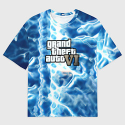 Мужская футболка оверсайз Gta 6 storm on vice city