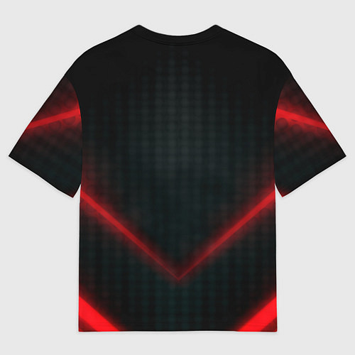 Мужская футболка оверсайз Audi stripes neon / 3D-принт – фото 2