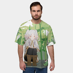 Футболка оверсайз мужская Sousou no Frieren Фрирен Frog, цвет: 3D-принт — фото 2
