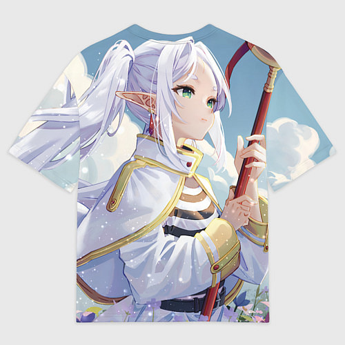 Мужская футболка оверсайз Sousou no Frieren stand / 3D-принт – фото 2