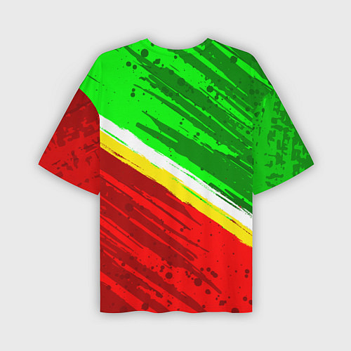 Мужская футболка оверсайз Флаг Зеленограадского АО / 3D-принт – фото 2