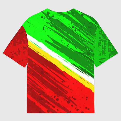 Мужская футболка оверсайз Флаг Зеленограадского АО / 3D-принт – фото 2