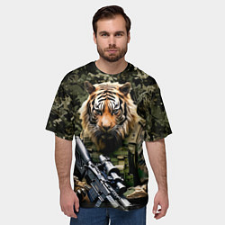 Футболка оверсайз мужская Тиер солдат спецназа, цвет: 3D-принт — фото 2