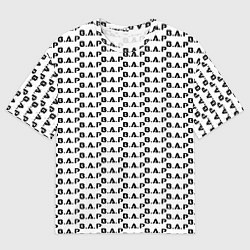 Футболка оверсайз мужская BAP kpop steel pattern, цвет: 3D-принт