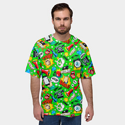 Футболка оверсайз мужская Hello Like Boom, цвет: 3D-принт — фото 2